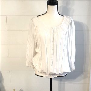 White peasant blouse